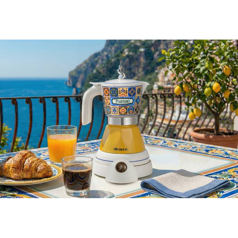 Ariete 1358 Positano Moka Aroma elektrická moka konvička, žlutá