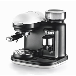 1318/01 Moderna pákový kávovar na espresso s mlýnkem, bílý