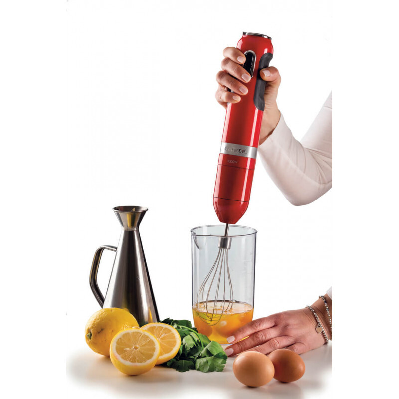 Ariete 602 Moderna tyčový mixér 3v1 1000 W, červený