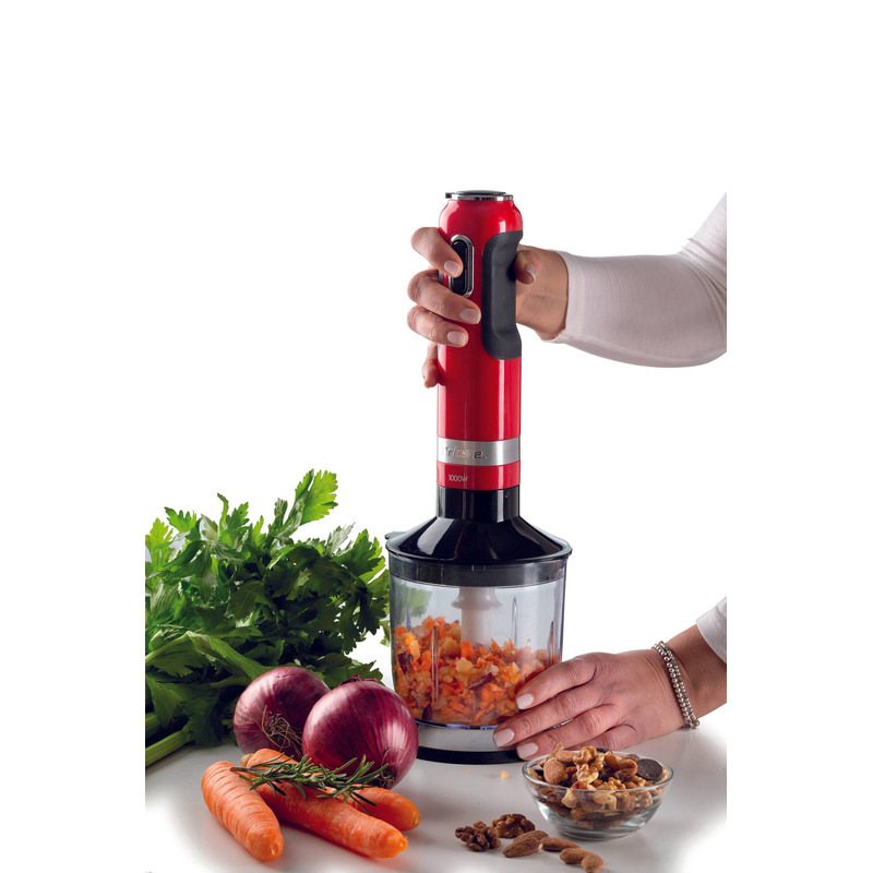 Ariete 602 Moderna tyčový mixér 3v1 1000 W, červený